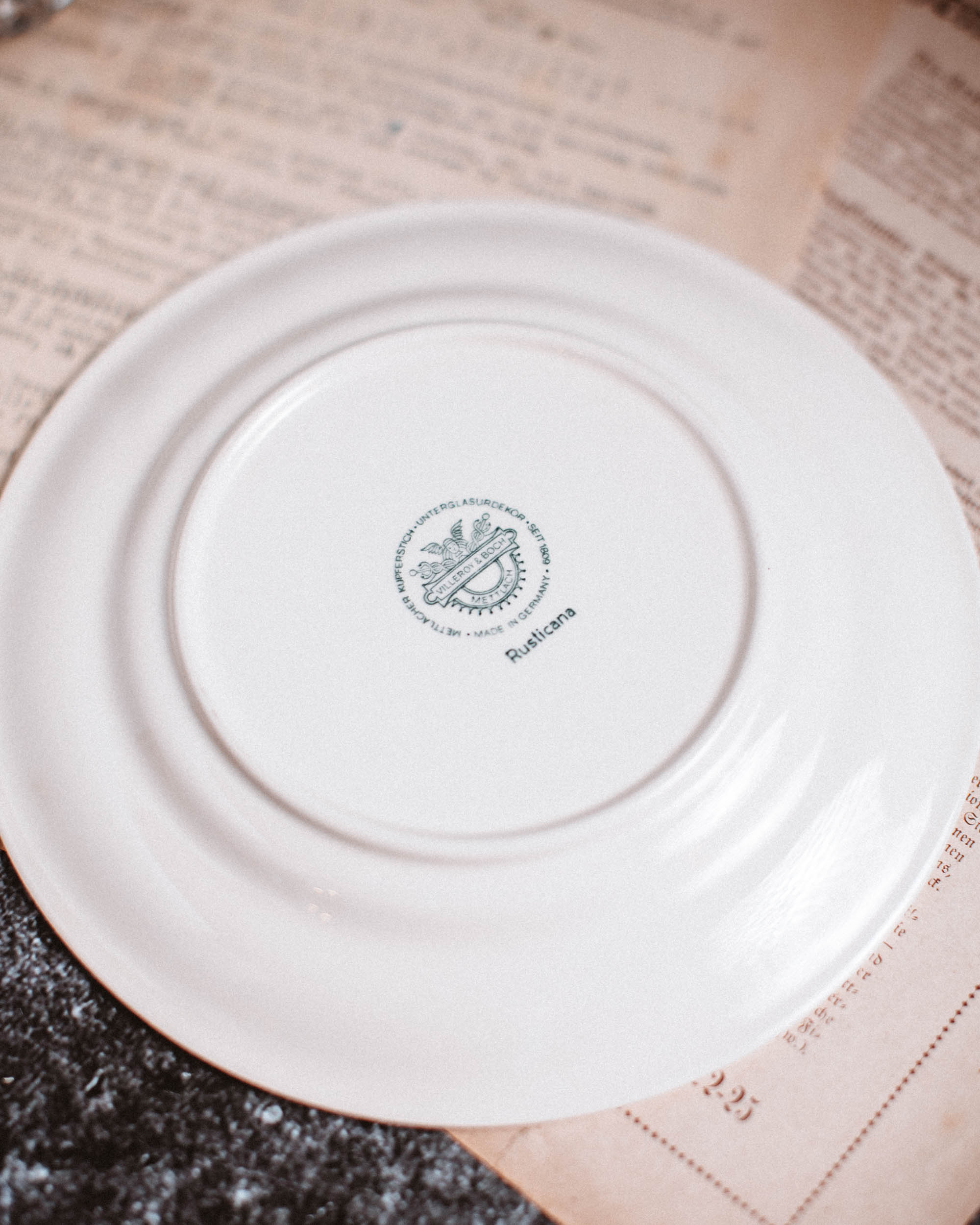 Villeroy&Boch Rusticana トリオ2客セット Rusticana Green Flat Cream Soup Bowl & Saucer Set by