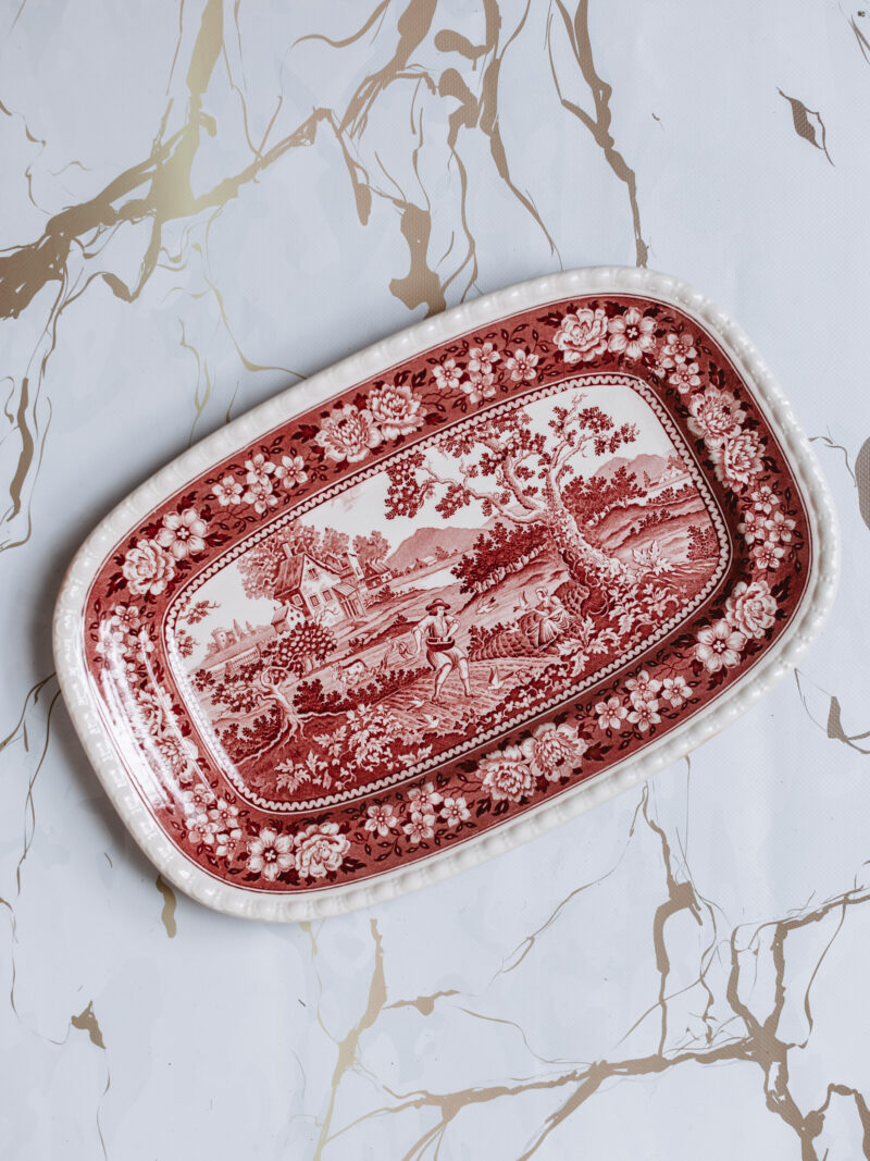 Patera Villeroy Boch Rusticana czerwona lata 80te