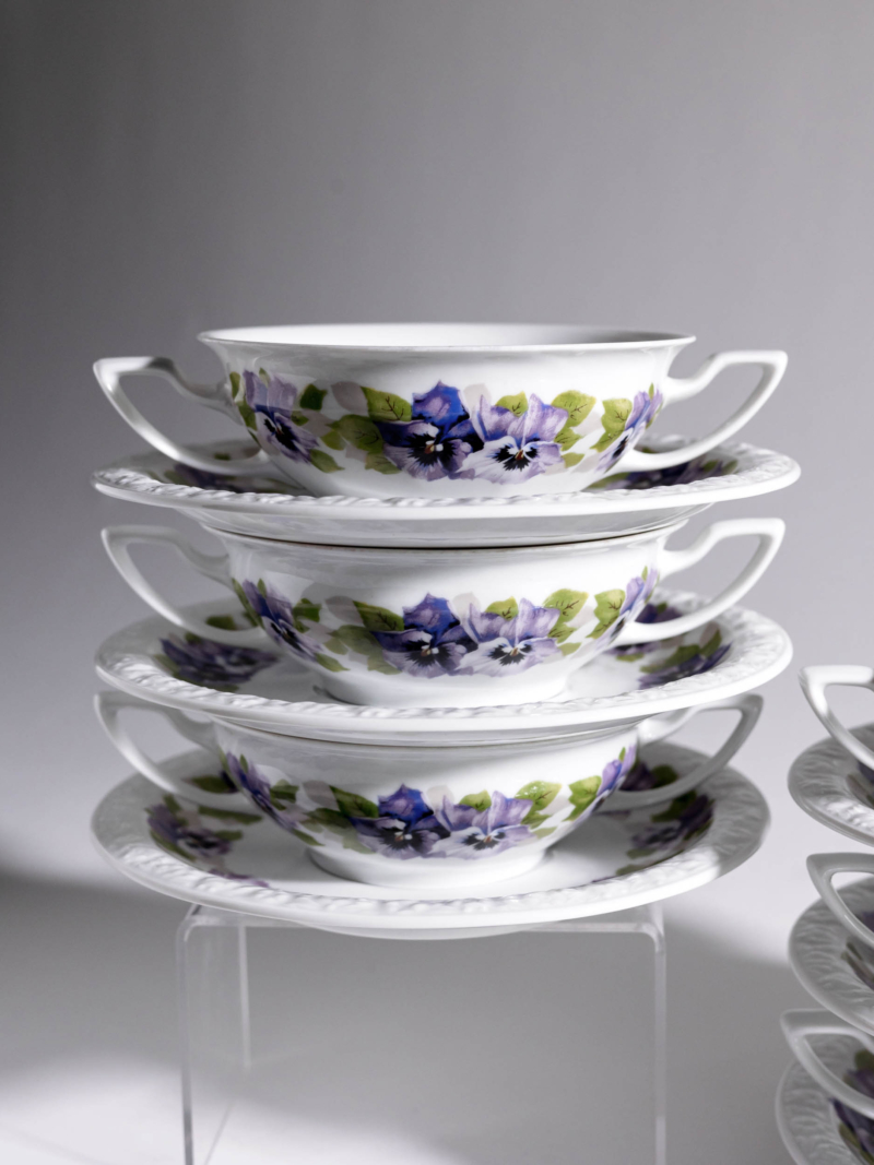 Bulionówki Rosenthal Maria Bratki lata 70te