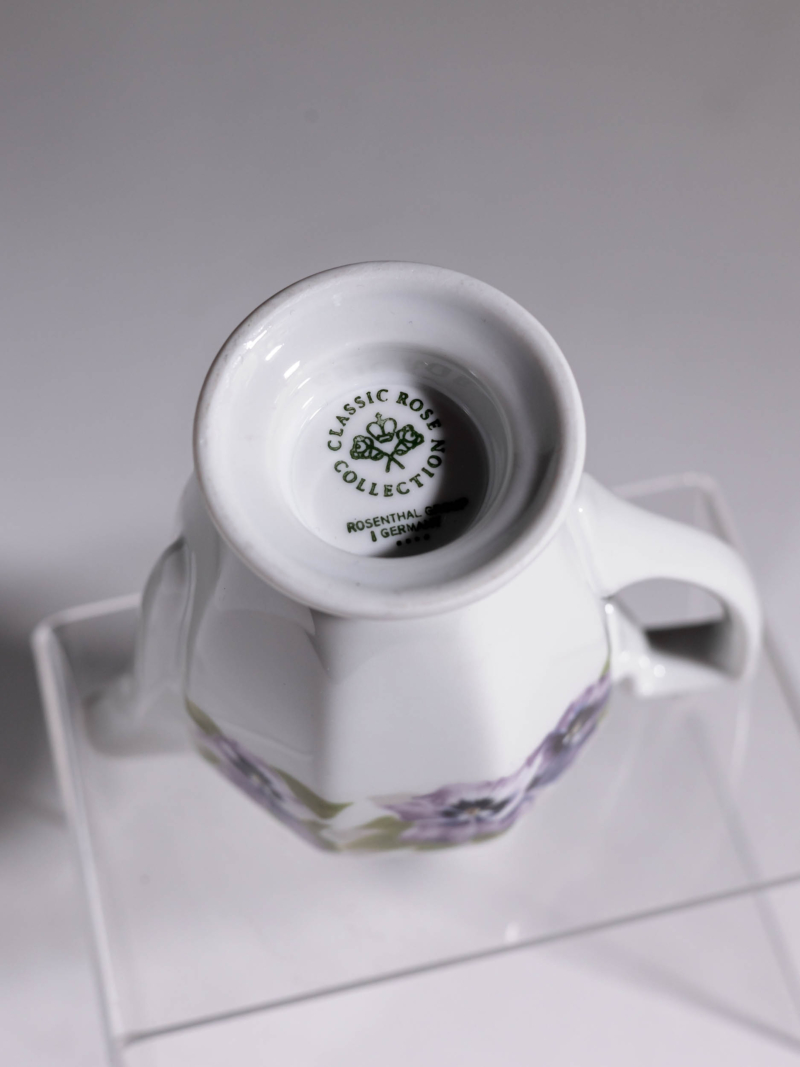 Porcelanowy mlecznik Rosenthal Maria Bratki lata 70te