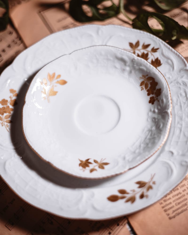 Filiżanki do kawy Rosenthal Sanssouci Gold Rose lata 70te