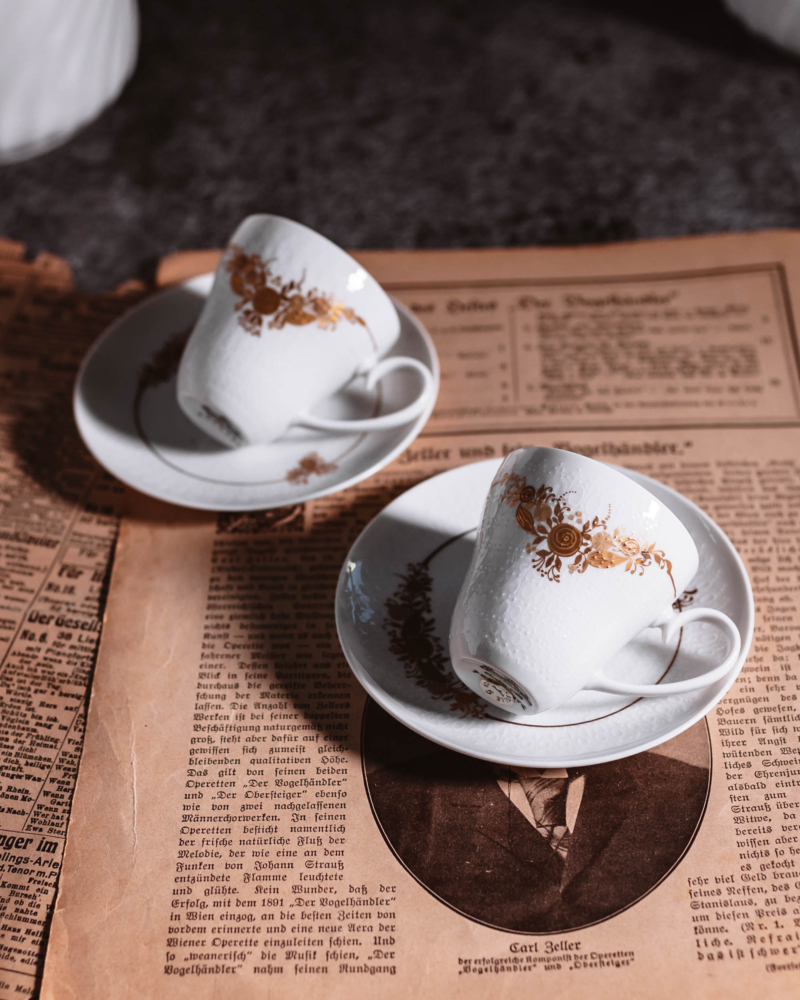 Duo do espresso Rosenthal Romanze lata 70te
