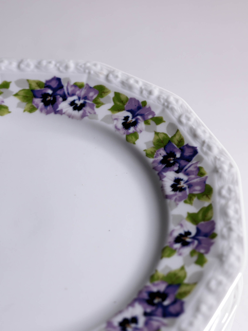 Komplet 6 talerzy deserowych Rosenthal Maria Bratki lata 70te