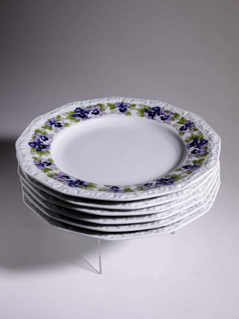 Komplet talerzy obiadowych Rosenthal Maria Bratki lata 70te