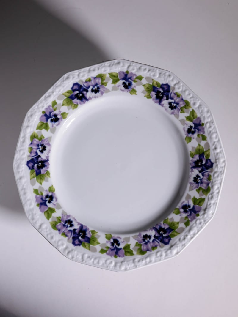Komplet talerzy obiadowych Rosenthal Maria Bratki lata 70te