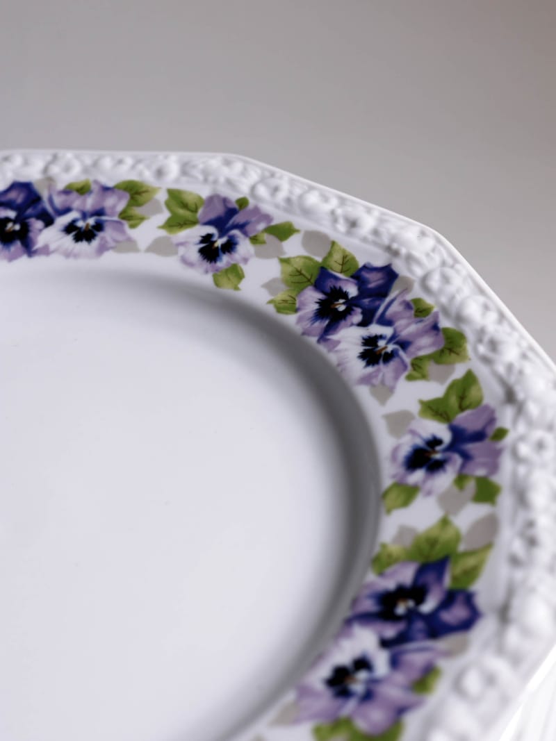 Komplet talerzy obiadowych Rosenthal Maria Bratki lata 70te