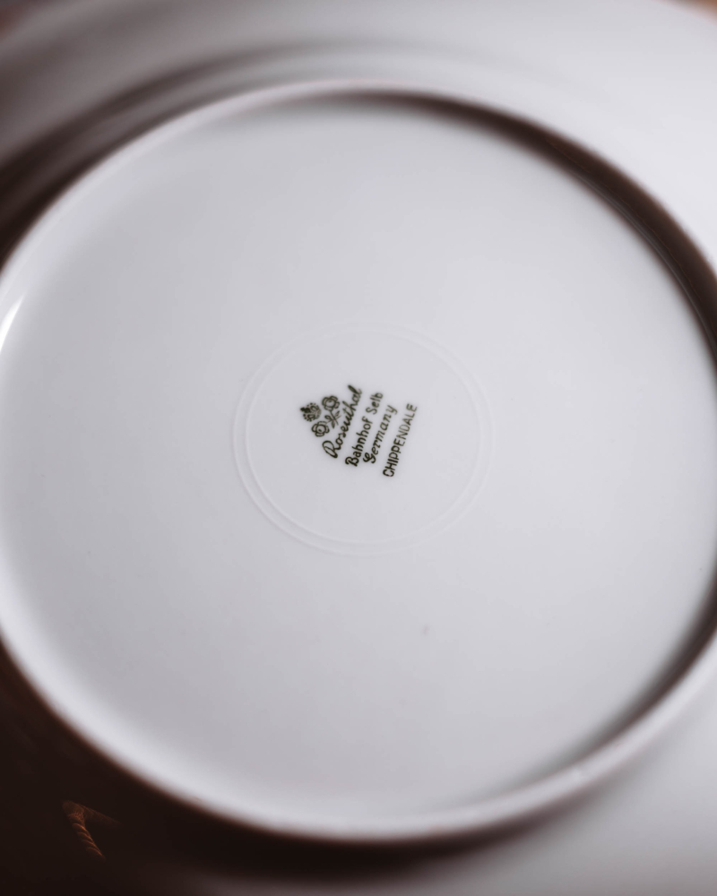 Talerze głębokie Rosenthal Chippendale kwiaty lata 40te