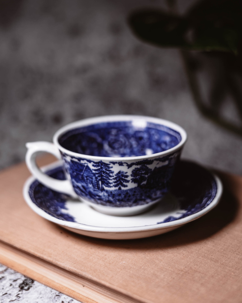 Duo kawowe Arabia Finland Landscape lata 50te