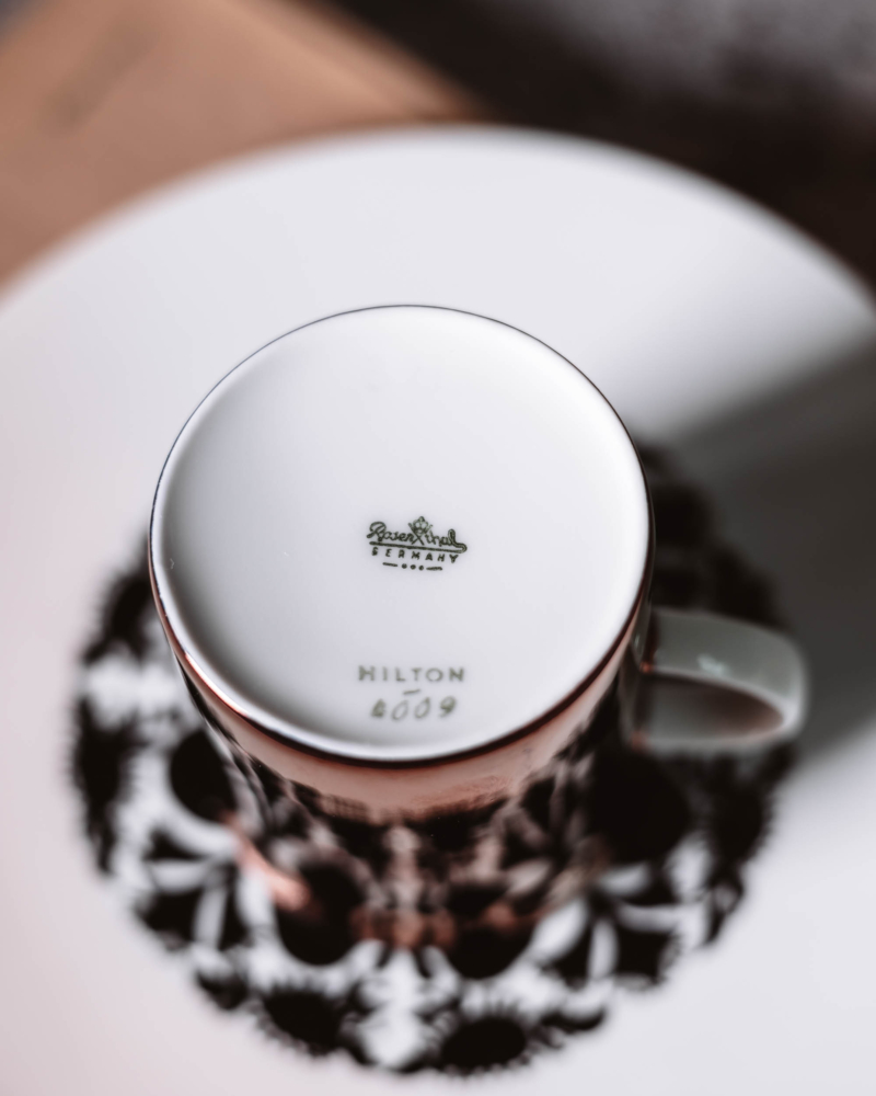 Trio śniadaniowe Rosenthal Berlin Hilton lata 70te