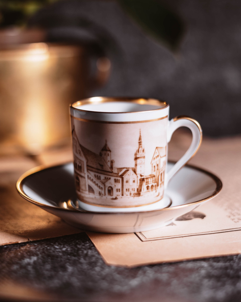 Duo do espresso Furstenberg Braunschweig lata 80te