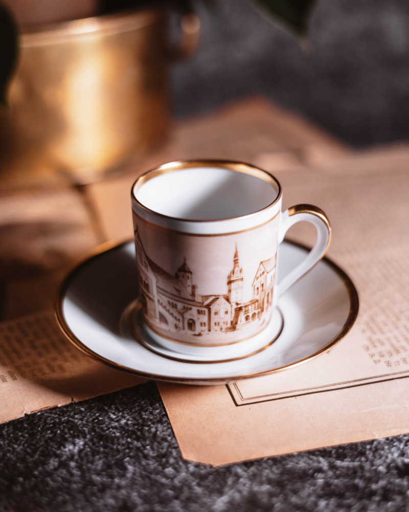 Duo do espresso Furstenberg Braunschweig lata 80te