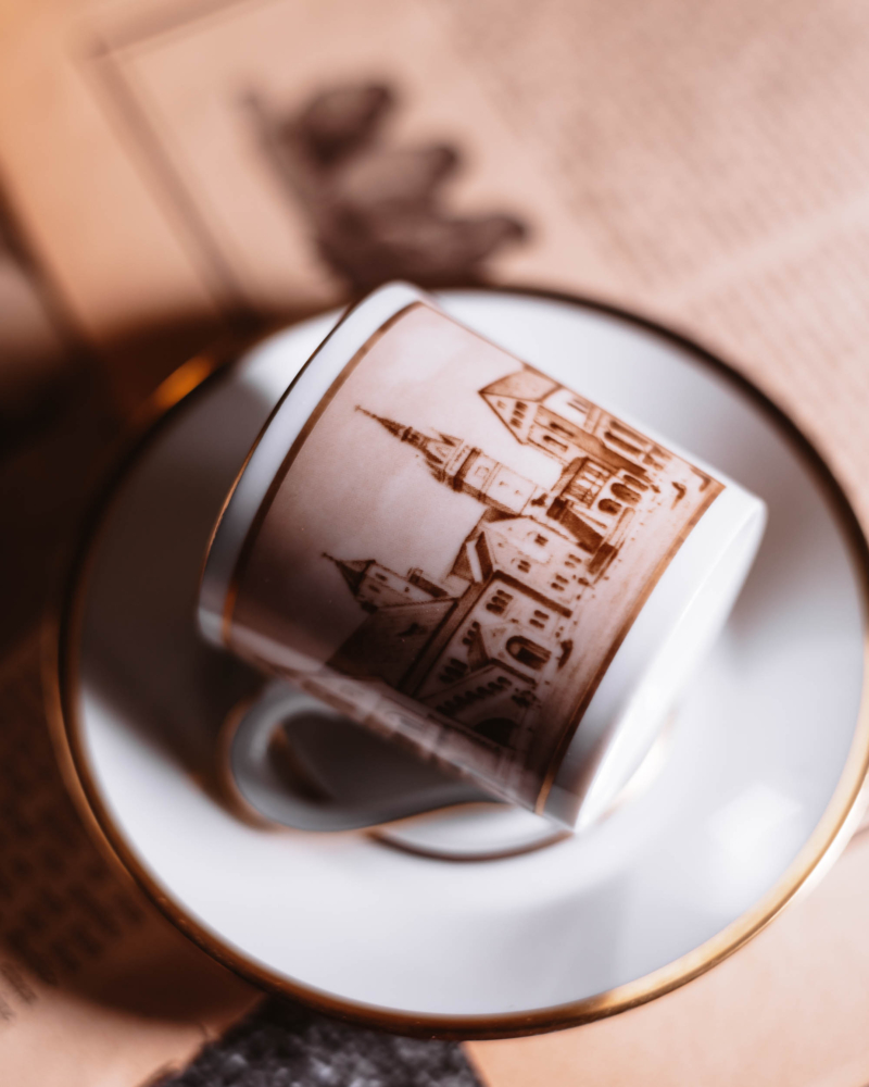 Duo do espresso Furstenberg Braunschweig lata 80te