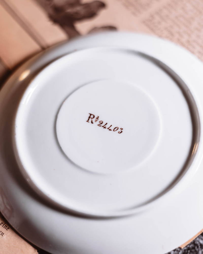 Secesyjne duo kawowe Willow XIX wiek