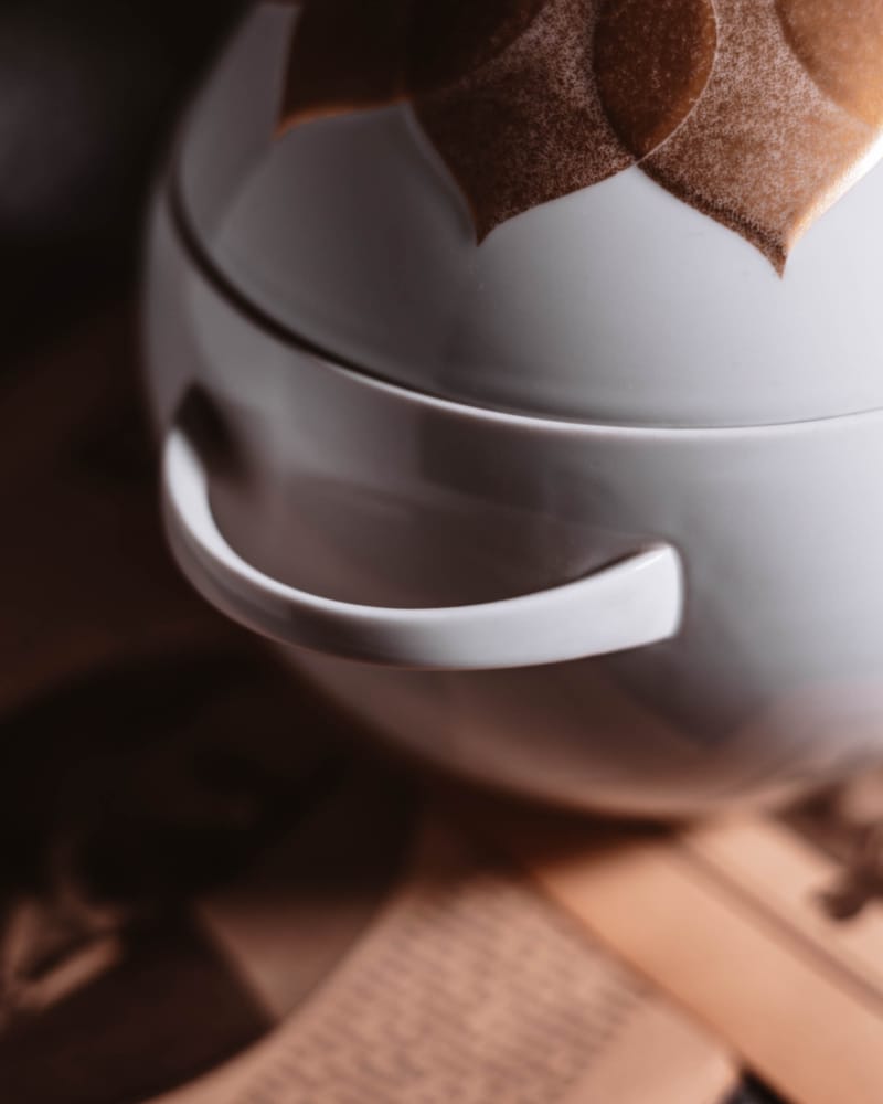 Duża bomboniera Rosenthal Lotus Gold lata 70te