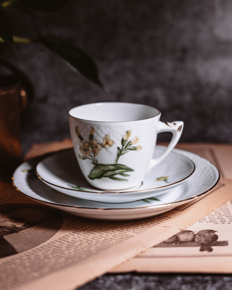 Ręcznie malowane trio Bing Grondahl lata 50te