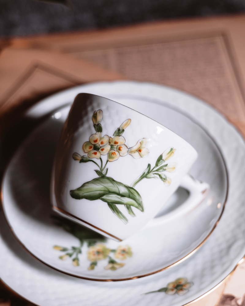 Ręcznie malowane trio Bing & Grondahl lata 50te