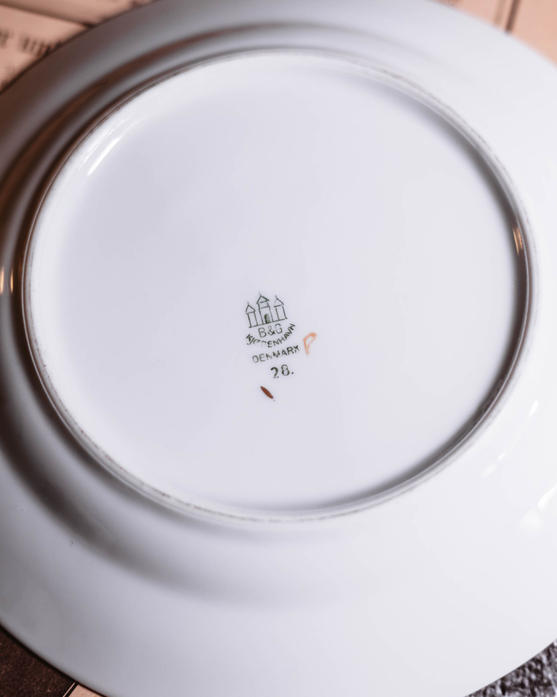 Ręcznie malowane trio Bing & Grondahl lata 50te