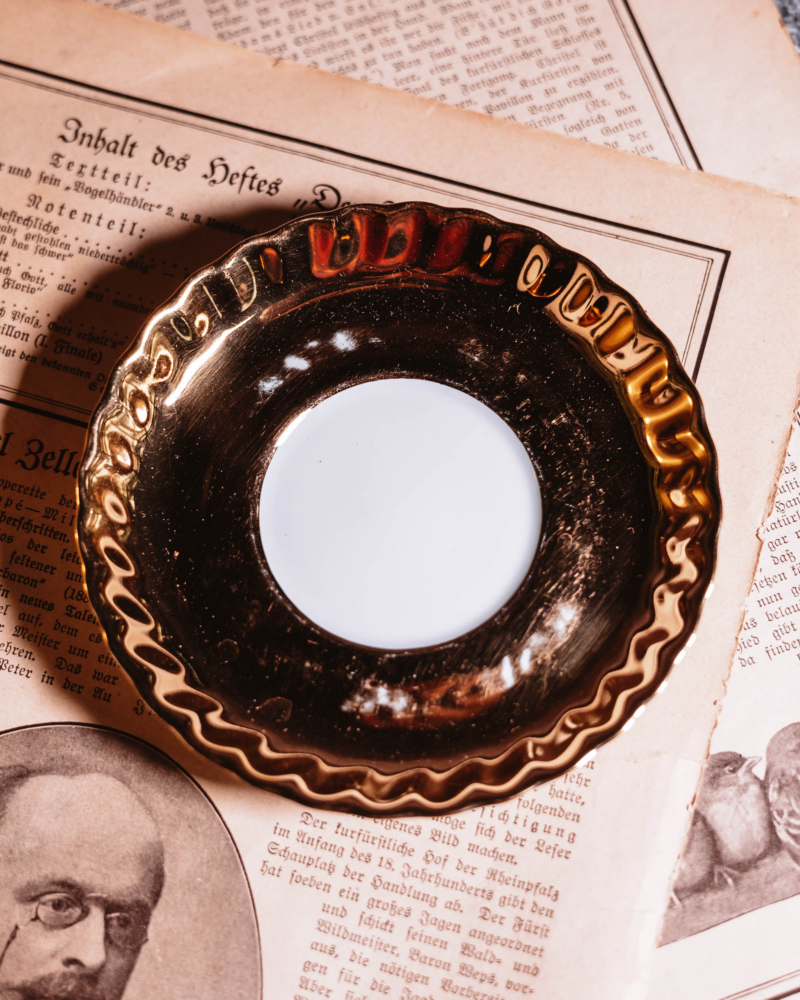 Porcelanowe duo kawowe Rheinpfalz Hartporzellan lata 60te