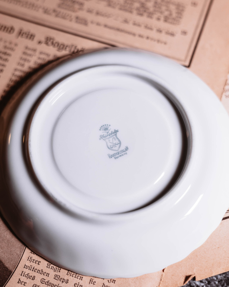 Porcelanowe duo kawowe Rheinpfalz Hartporzellan lata 60te