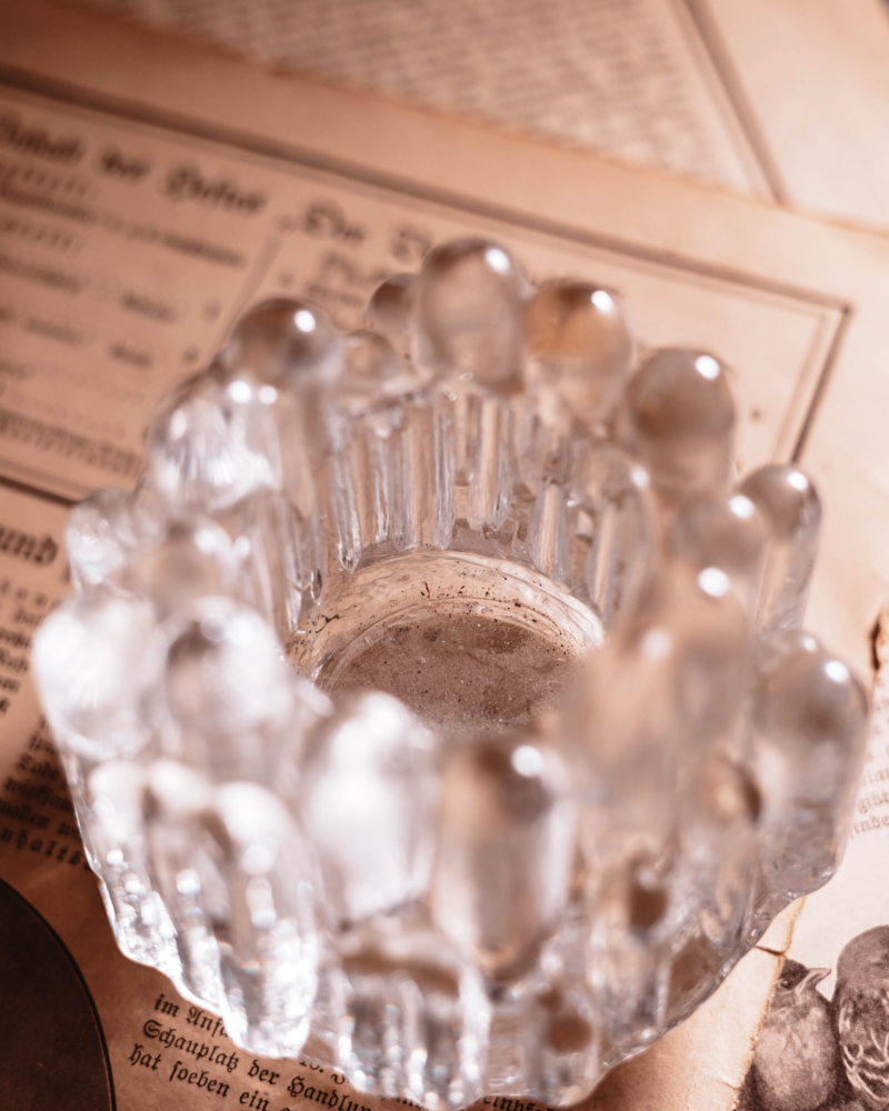 Kryształowy świecznik Kosta Boda Polar lata 80te