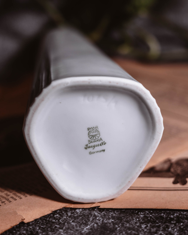 Porcelanowy wazon słupek Bavaria Jaeger lata 50te