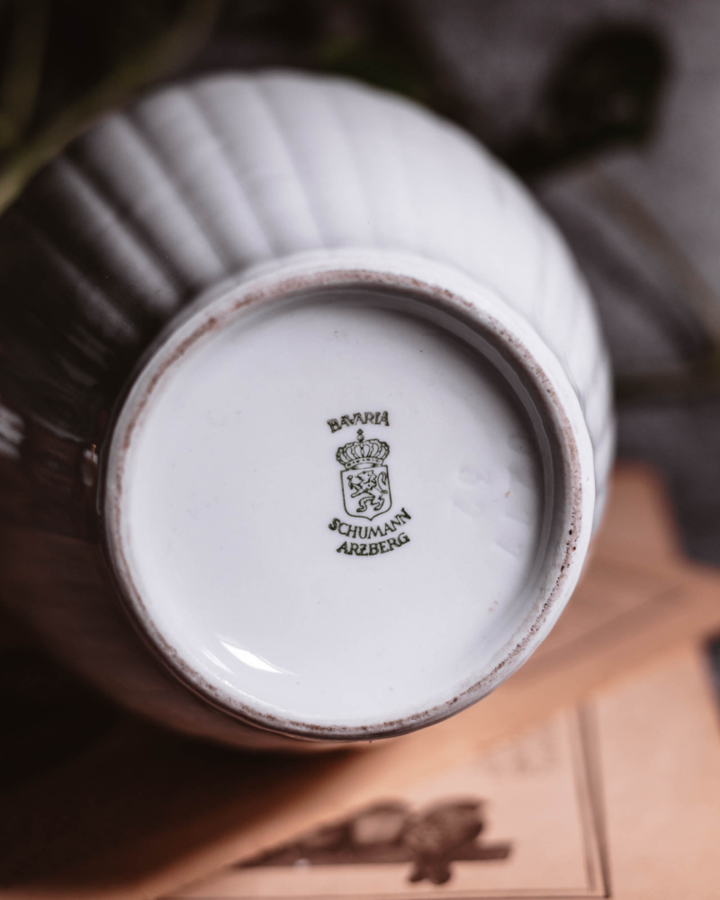 Porcelanowy wazon prążkowany Arzberg Schumann lata 80te