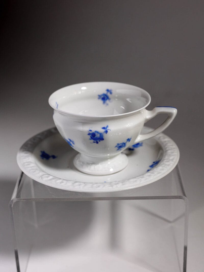 duo-do-espresso-rosenthal-maria-kobaltowa-roza-20260422-0289 Duo do espresso Rosenthal Maria kobaltowa róża lata 20te