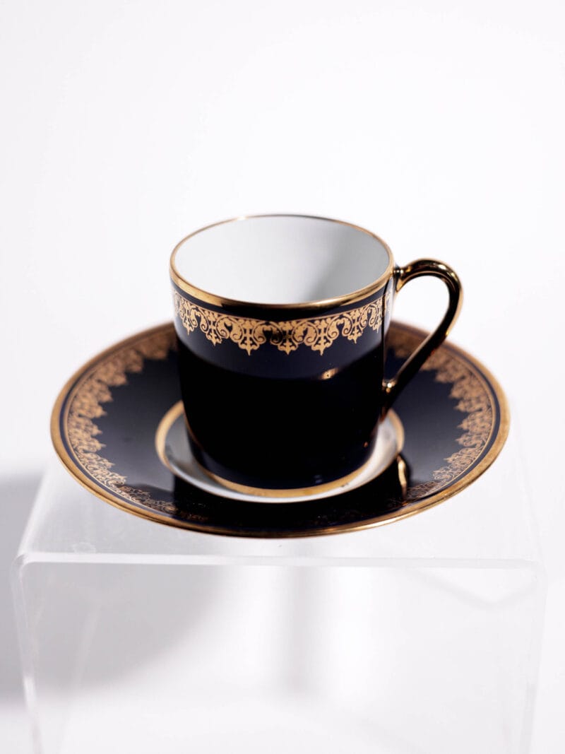 Ekskluzywne duo do espresso Limoges Josephine lata 30te