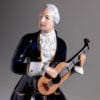 kawaler-z-gitara-figurka-royal-dux-20260422-0420 Figurka kawalera z gitarą Royal Dux lata 50te