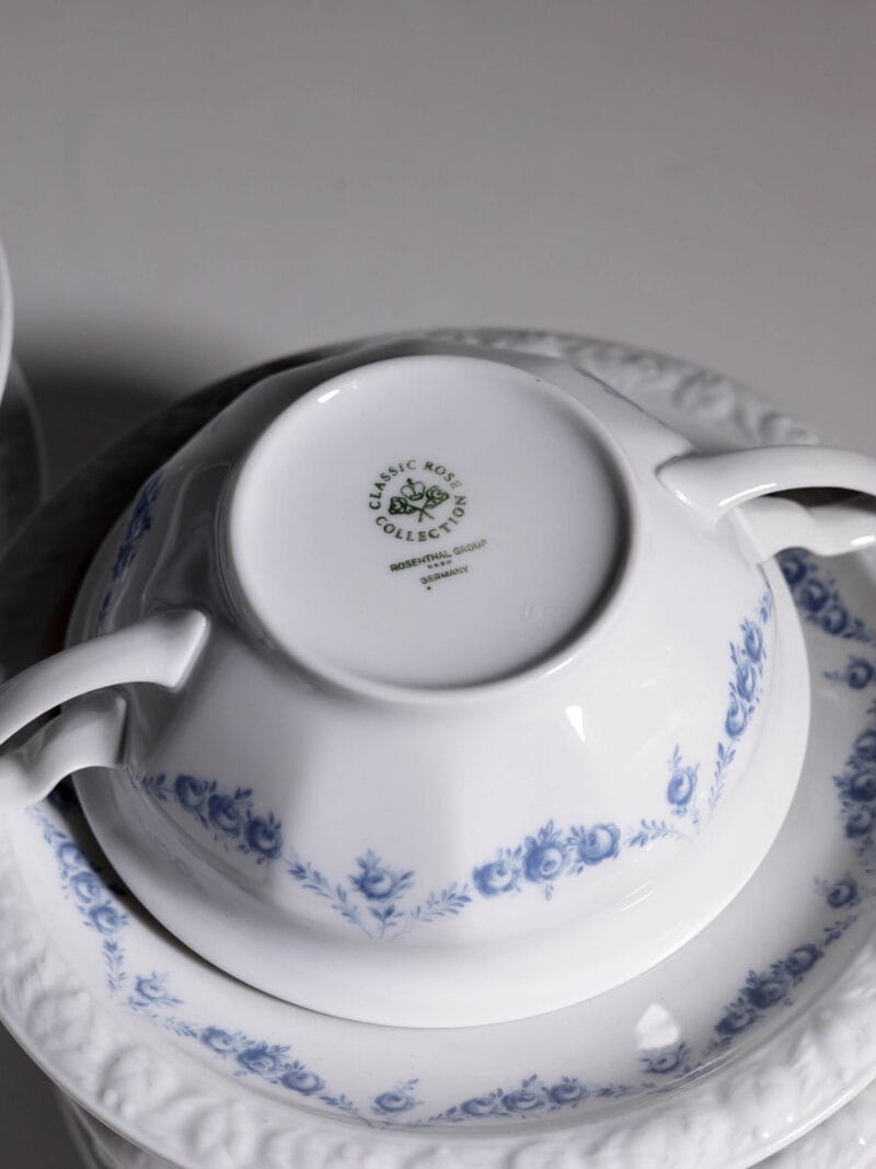 Bulionówki ze spodkami Rosenthal Maria Blau lata 70te