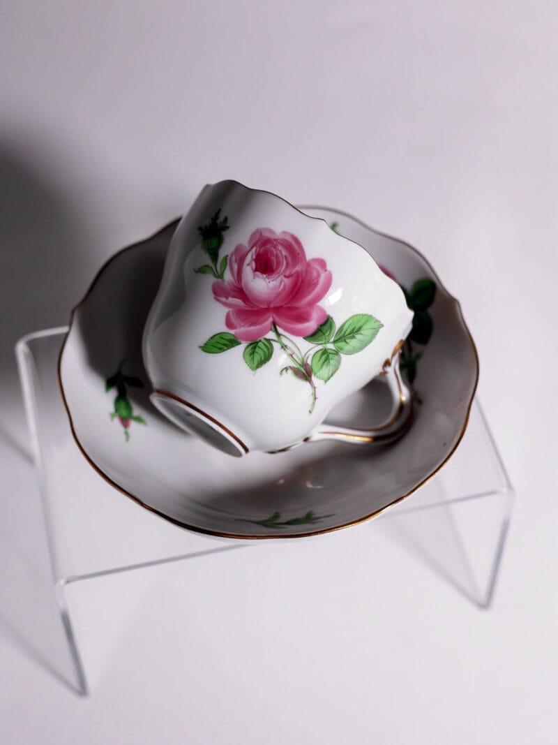 duo-espresso-meissen-roza-20260608-0293 Duo do espresso Meissen Róża lata 30te