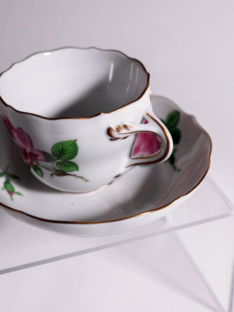 duo-espresso-meissen-roza-20260608-0295 Duo do espresso Meissen Róża lata 30te