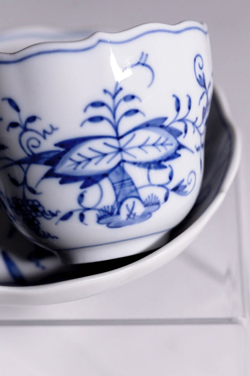 duo-espresso-meissen-zwiebelmuster-20260608-0350 Duo do espresso Meissen Miśnia z wzorem cebulowym lata 30te