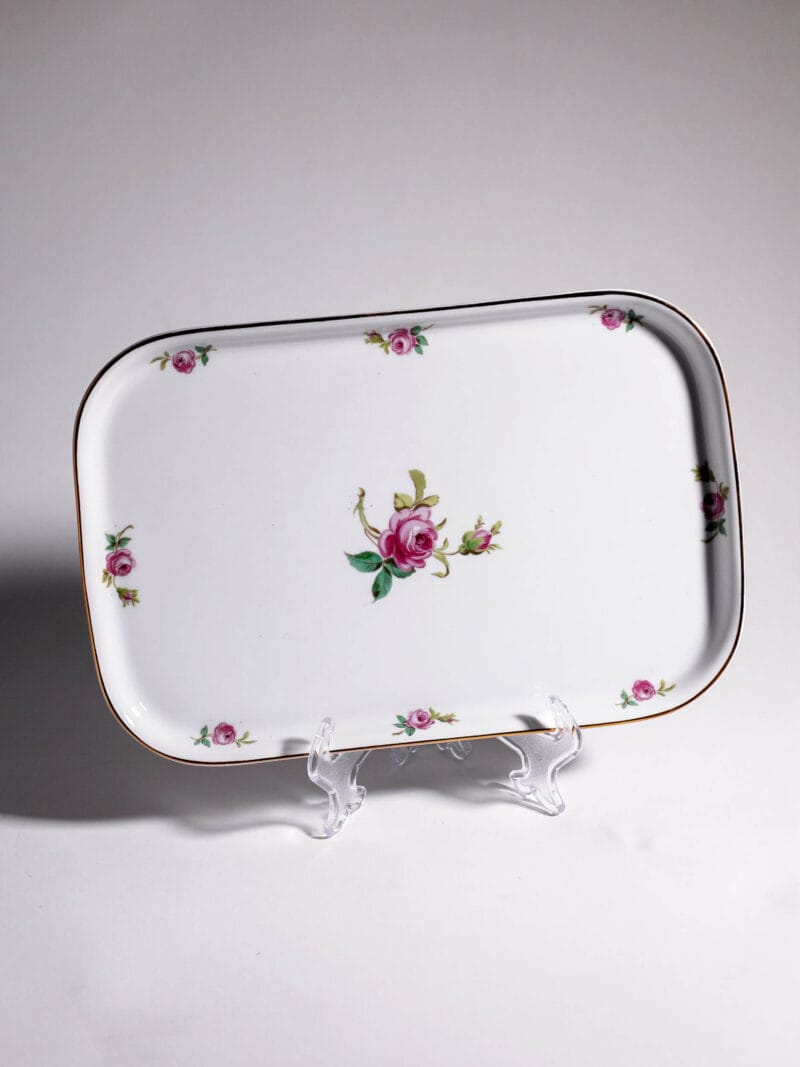 taca-rosenthal-20260608-0577 Taca Rosenthal z dekorem kwiatowym lata 40te