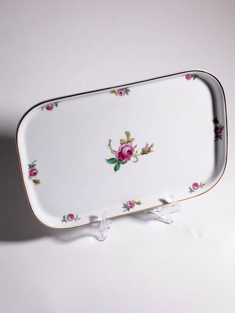 taca-rosenthal-20260608-0579 Taca Rosenthal z dekorem kwiatowym lata 40te
