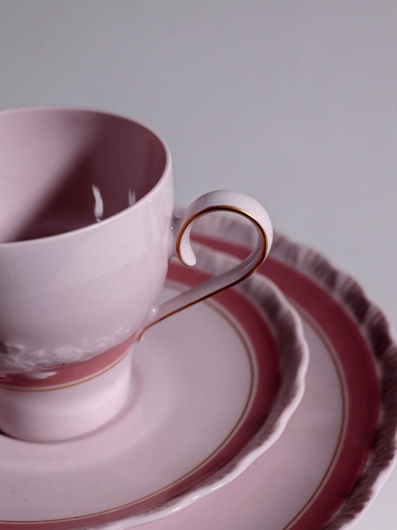 trio-kawowe-polmisek-hutschenreuther-pink-rose-20260608-0518 Trio kawowe Hutschenreuther Pink Rose lata 70te
