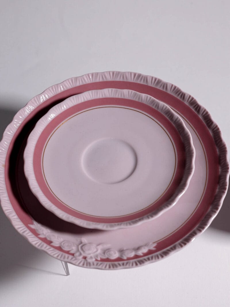 trio-kawowe-polmisek-hutschenreuther-pink-rose-20260608-0520 Trio kawowe Hutschenreuther Pink Rose lata 70te