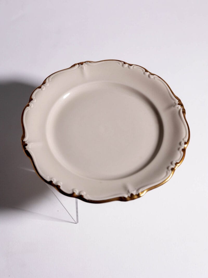 trio-kawowe-rosenthal-pompadour-ecru-20260608-0018 Trio kawowe Rosenthal Pompadour Ecru Gold lata 40te