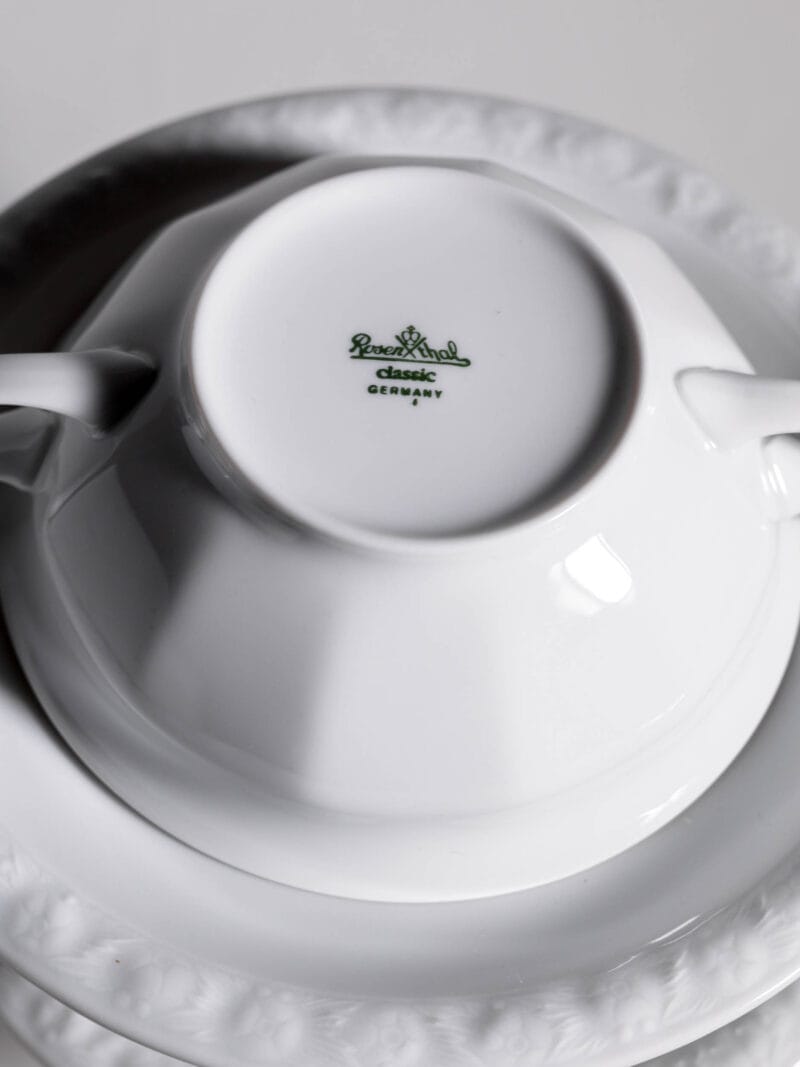 6x Bulionówka ze spodkiem Rosenthal Biała Maria