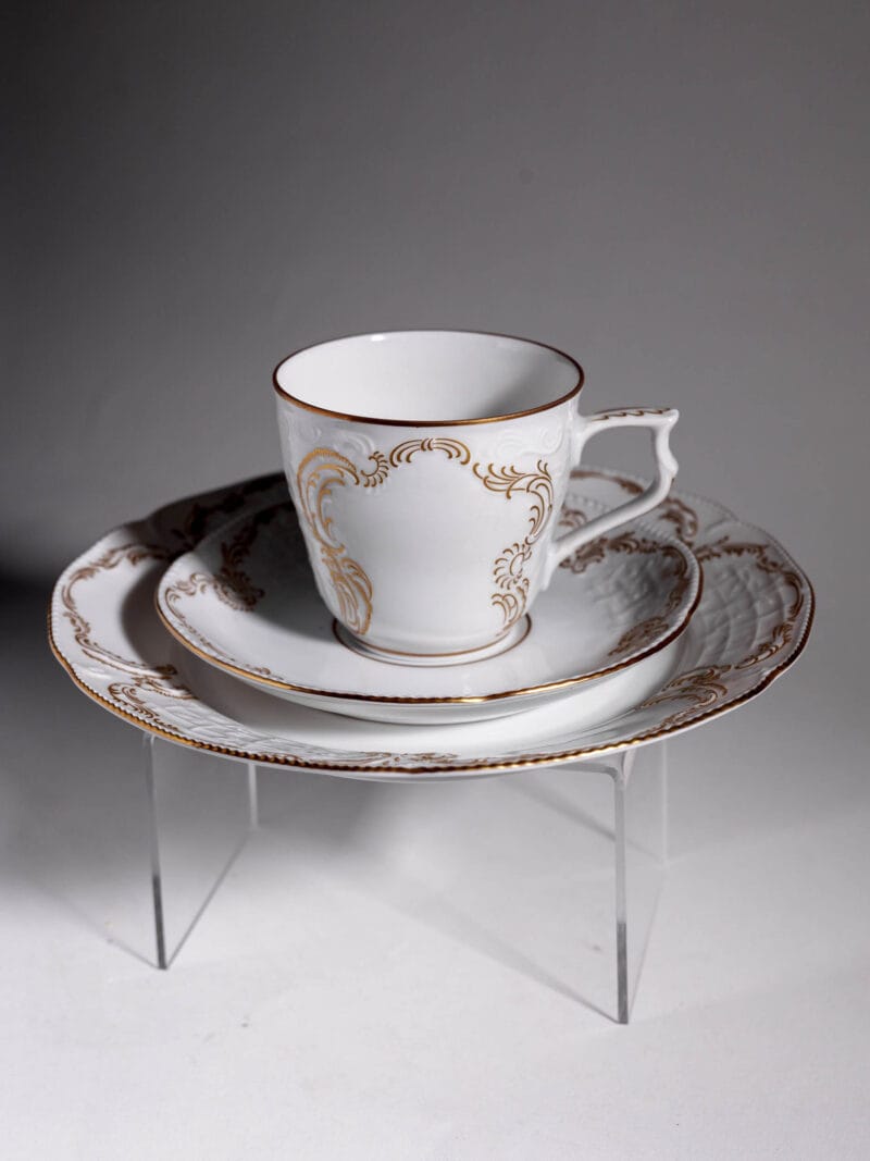 Trio śniadaniowe Rosenthal Sanssouci Gold lata 70te