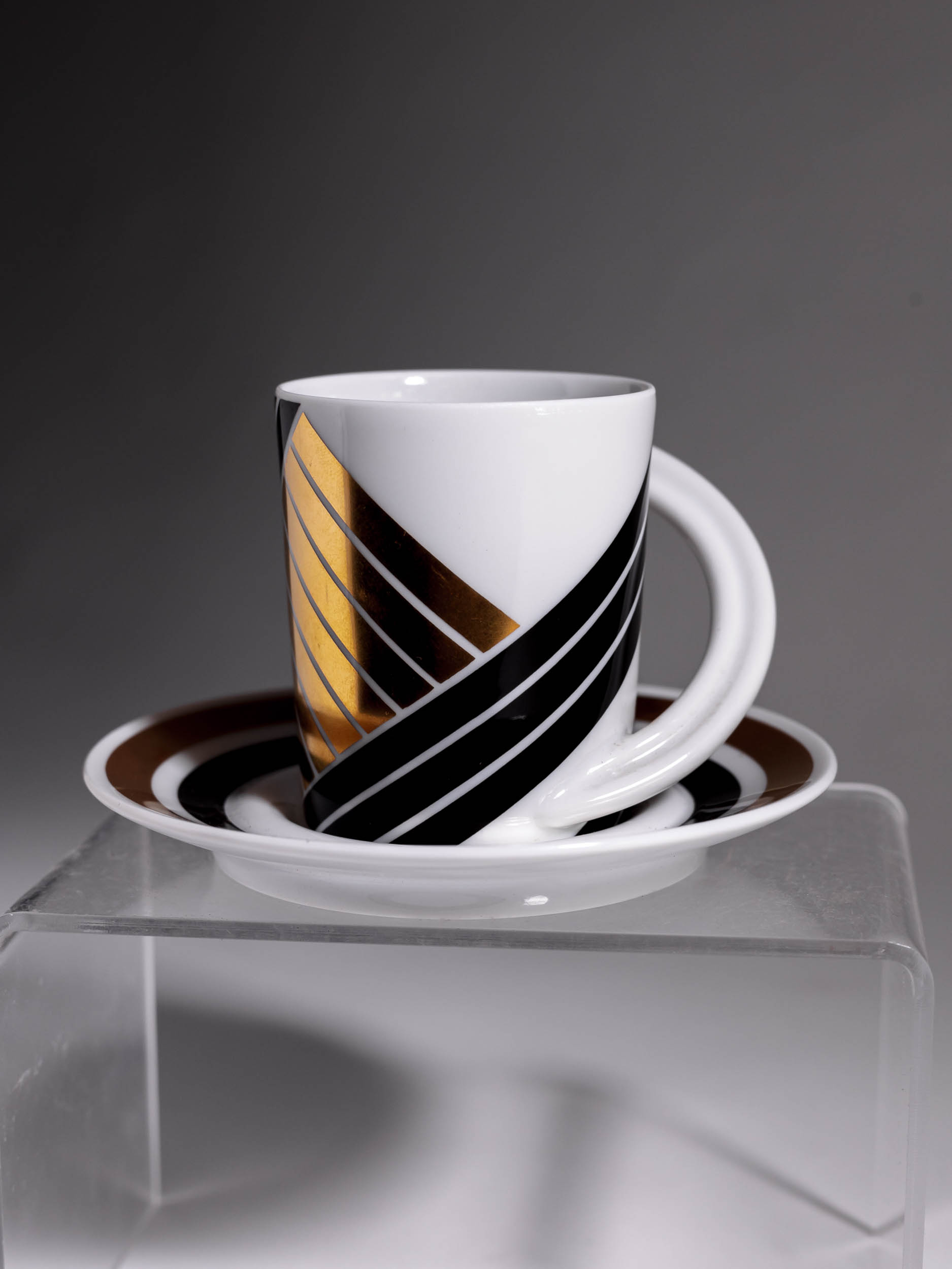Duo do espresso Rosenthal Cupola nr 5 U.u.K. Scheid lata 80te