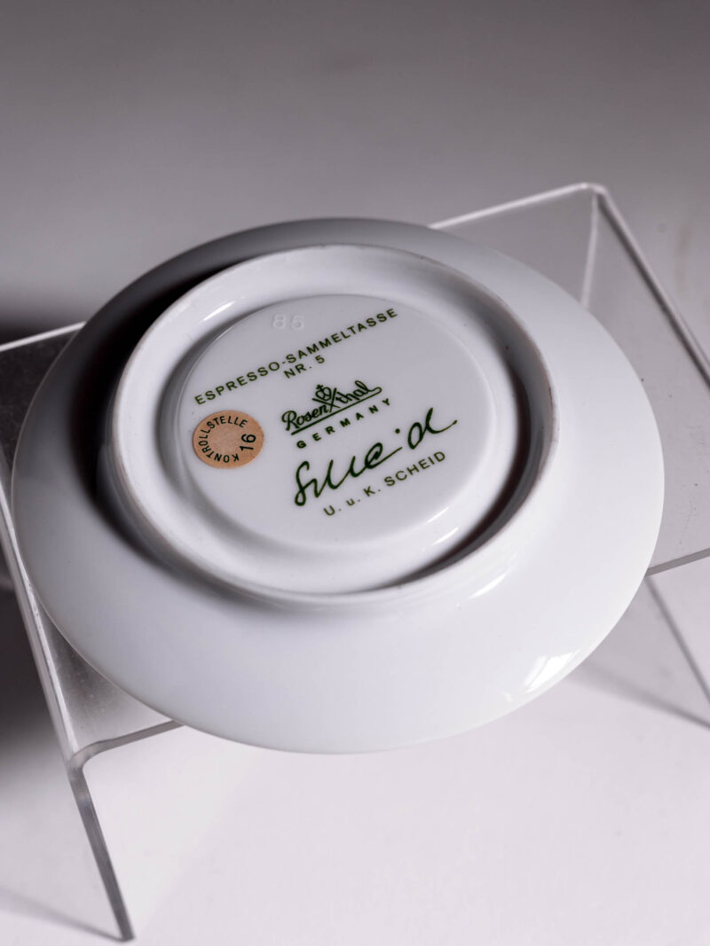 duo-esoresso-rosenthal-cupola-nr5-20261005-8705 Duo do espresso Rosenthal Cupola nr 5 U.u.K. Scheid lata 80te