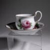 duo-kawowe-meissen-roza-labedz-20261005-8319 Duo kawowe Meissen z wzorem w różę uszko łabędzia 1924 rok
