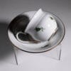 duo-kawowe-meissen-roza-labedz-20261005-8324 Duo kawowe Meissen z wzorem w różę uszko łabędzia 1924 rok