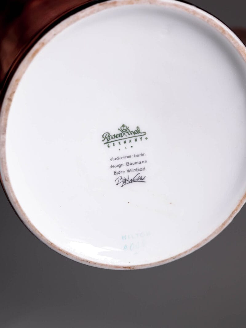Porcelanowy imbryk Rosenthal Berlin Hilton lata 70te