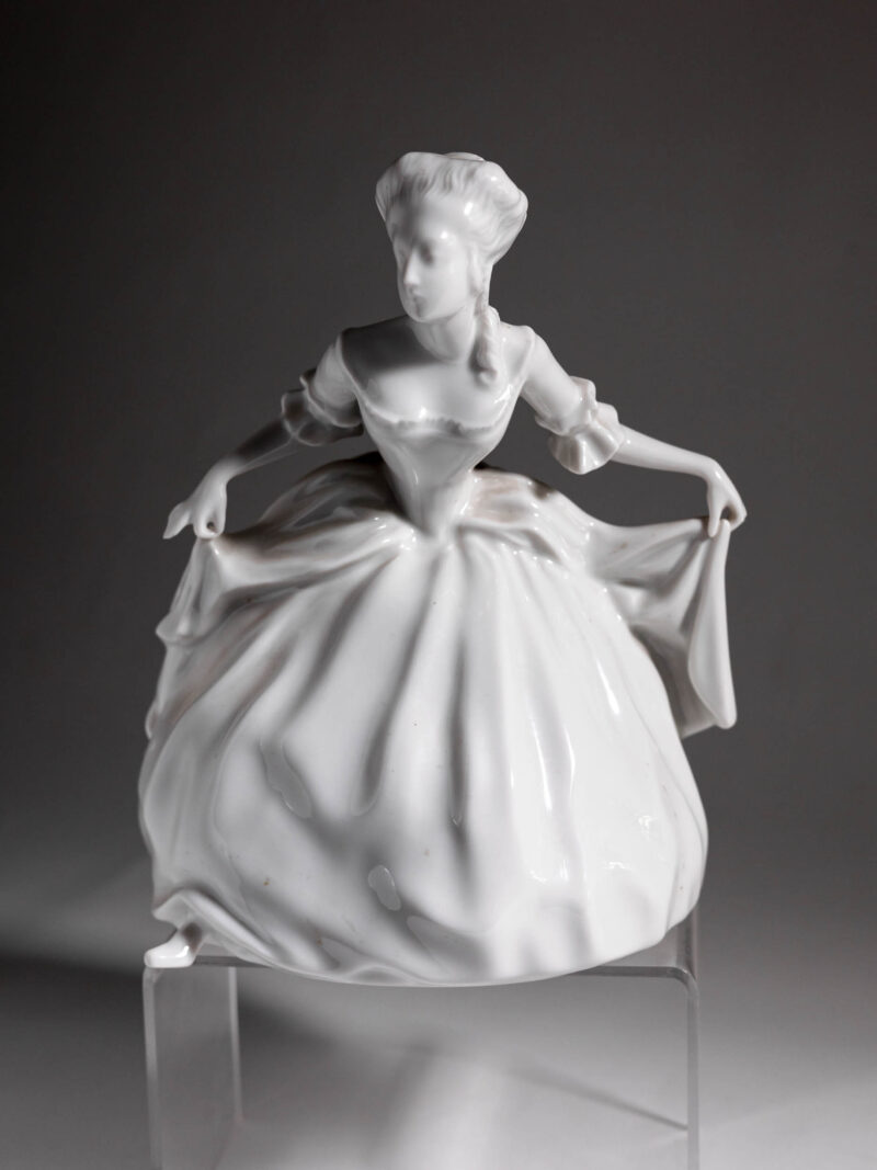 Figurka tancerki Rosenthal biała Empire Dancer lata 80te