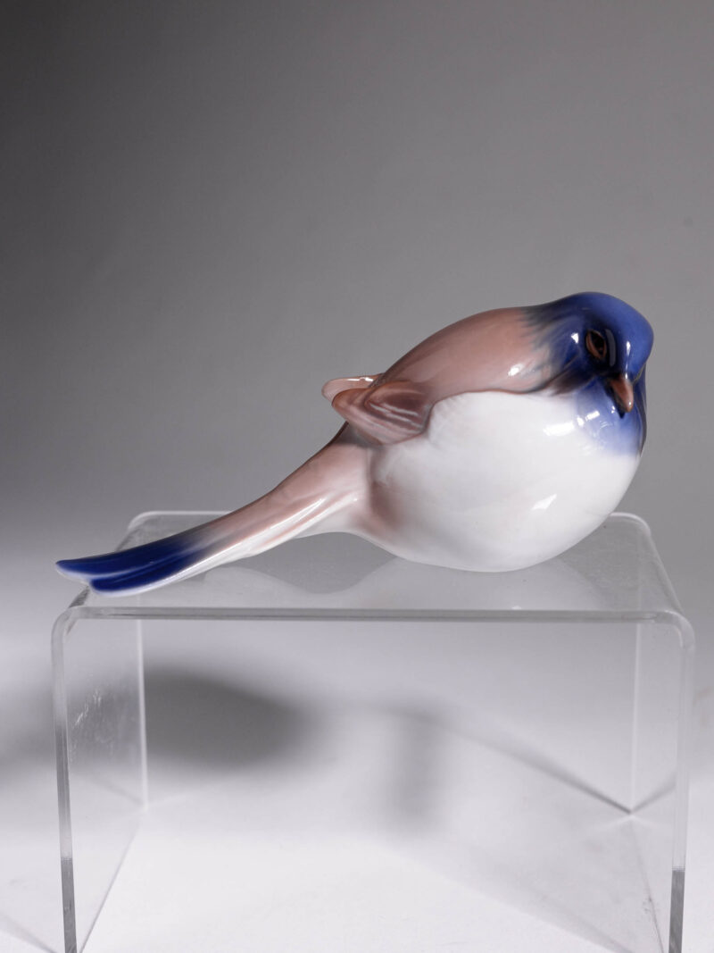 Porcelanowa figurka sikorki Bing Grondahl lata 60te