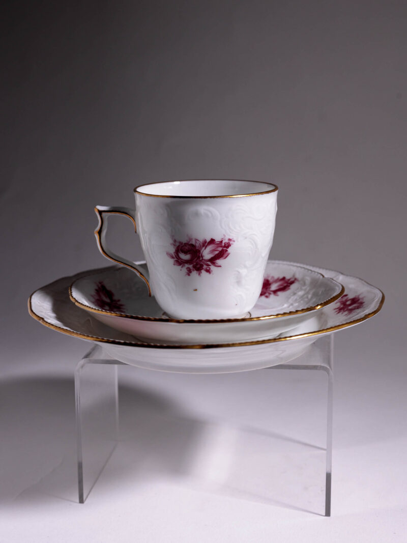trio-kawowe-150ml-rosenthal-sanssouci-pink-rose-20261005-8470 Trio kawowe Rosenthal Sanssouci Pink Rose lata 60te