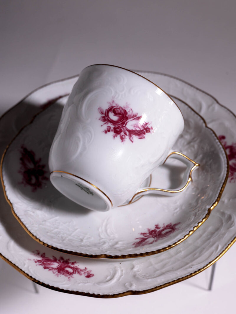 trio-kawowe-150ml-rosenthal-sanssouci-pink-rose-20261005-8473 Trio kawowe Rosenthal Sanssouci Pink Rose lata 60te